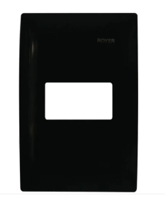 Placa Decorativa EATON Arrow Hart 1 Módulo Negro