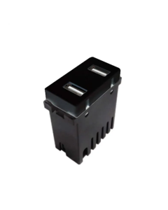 Módulo USB Dual 2A Negro Arrow Hart