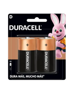 Pila Alcalina Duracell Tipo D Blister 2 Unidades