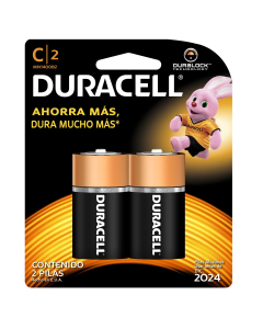 Pilas Alcalinas Tipo C Duracell x2