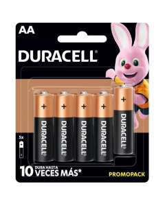 Pilas Alcalinas Duracell AA MN1500 Pack 5