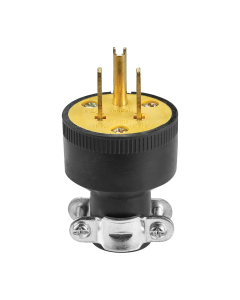 1709-BOX CLAVIJA DE HULE CON ABRAZADERA 15A 125V NEMA 5-15 NEGRO EAGLE