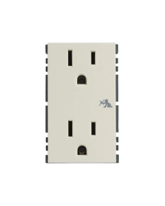 Toma de corriente duplex 2P+Tierra sin chasis ni placa 15A marfil