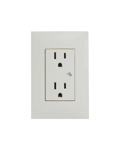 Toma Duplex Simon 2P+Tierra 15A Marfil