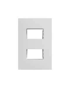 Placa SIMON Blanca 2 Módulos Chasis