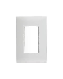 Placa SIMON 3 módulos Blanca +Chasis