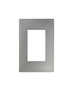 Placa Aluminio Mate Simon 3 Módulos