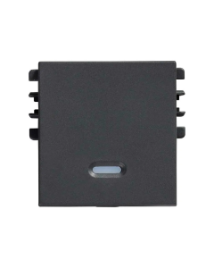 Tecla Visor 2 Módulos Simon S26 Grafito