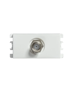 Toma TV Coaxial Simon S26 Blanca
