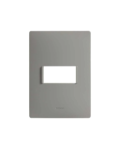 Placa Simon S26 1 Módulo Gris Plomo