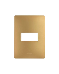 Placa 1 Módulo SIMON S26 Oro Mate Sin Chasis