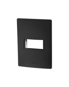 Placa SIMON S26 1 Módulo Grafito/Blanco con Chasis