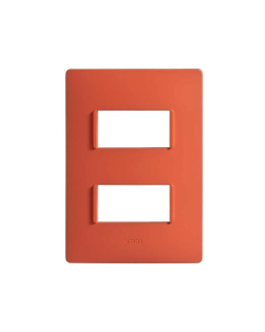 Placa SIMON S26 2 Módulos Rojo Coral