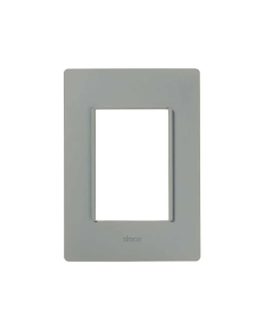 Placa SIMON S26 3 Módulos Gris Plomo