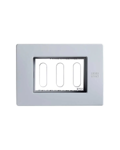 Placa IP55 Simon S26 gris exterior impermeable