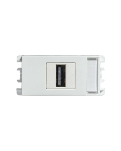 Toma USB Datos SIMON S26 Blanco
