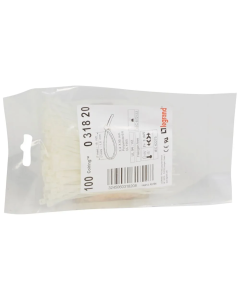 Collarín Legrand blanco 2.5x100mm sujeción