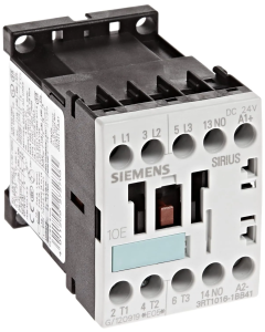 Contactor Siemens 3RT2016 9A 4kW 24V DC Auxiliar