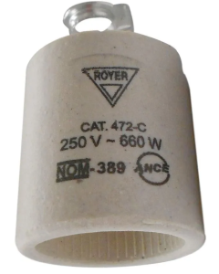 Socket Porcelana Royer WD4720 250V 660W Roscado