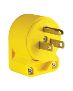 4867AN-BOX CLAVIJA ANGULADA DE VINYL AMARILLO 2P3H+T 15A 125V CA
