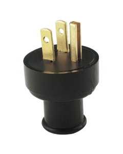 M5274  CLAVIJA DE HULE POLARIZADA NEGRA 15A,125V ARROW H.