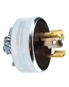 WD0563 Clavija blindada 3P  3H seguro 1/2 vuelta 15/10A 127/250V