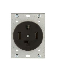5744N RECEPTACULO SENCILLO CON SOPORTE P/PLACA EMP.NEG. 3P4H 30 A 125/250V NEMA 