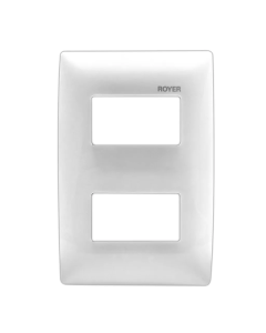 Placa EATON Arrow Hart 2 Módulos Blanco 100-6202W