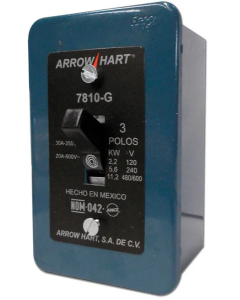 7810G INT. C/CAJA 3P 1T 2P 30A 250V 6 TORNILLOS ARROW H