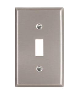 Placa EATON Arrow Hart 1 gang acero inoxidable