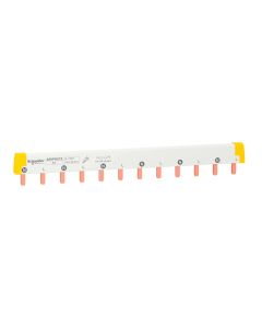 PEINE BIPOLAR 12 PASOS DE 18MM COMB BUSBAR 2P 100A 12MOD.