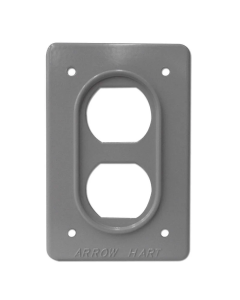 AH23 PLACA INDUSTRIAL PLATA P/CONTACTO DUPLEX ARROW H