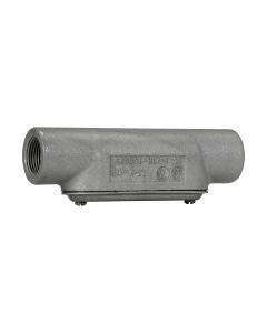 640601 Condulet Caja Registro Ovalada Serie 7  FormaC en aluminio libre de cobre con pintura gris