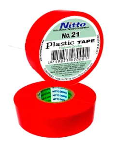 Cinta Aislante Nitto Roja 19mm x 18m Eléctrica