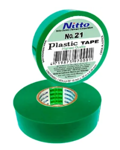Cinta Aislante Nitto Verde 19mm x 18 Metros