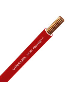 Cable Vinanel XXI Thwls 600V 90°C calibre 18 rojo metro Condumex