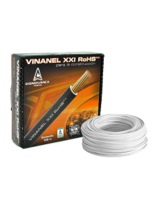 Cable THWLS Vinanel XXI Condumex 6 AWG Blanco