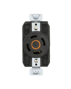 AHCL1430R Recep Sencillo HartLockMedia Vuelta 3P4H30A 125250V Industrial  Negro