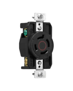 AHCL1620R Recep Sencillo HartLockMedia Vuelta 3P4H20A 480V Industrial Negro
