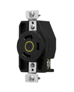 AHCL530R Recep Sencillo HartLock 2P3H30A 125V Industrial Negro