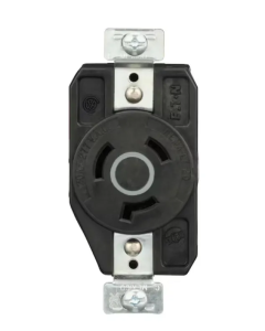 AHCL720R Recep Sencillo HartLock 2P3H20A 277V Industrial Negro