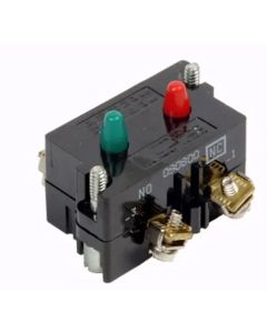 Bloque contactos 1 normalmente abierto 1 normalmente cerrado 600V Eaton Crouse Hinds