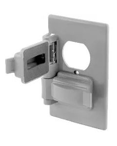 Placa aluminio duplex intemperie Eaton Crouse Hinds