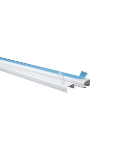 Canaleta 20x12  blanco c/adhesy retenedor de cables, 2 m