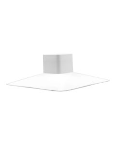Portalamparas Plastico 120W Cuadrado Bl