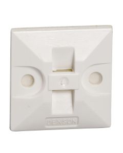 Base fijadora Schneider Electric 25x25mm adhesiva blanca 100 piezas