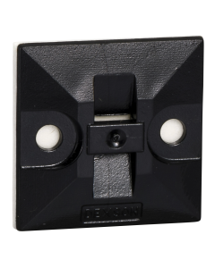 Base fijadora 25x25mm adhesiva negra Schneider Electric