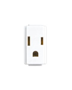 Contacto 2P+T 15A 127V Blanco Polarizado