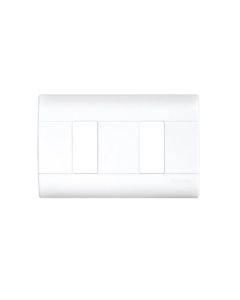 Placa blanco de resina con chasis 2 módulos