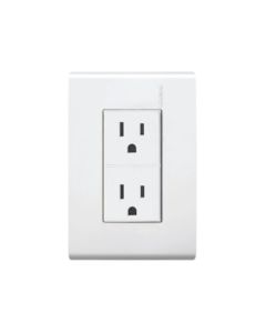 Contacto Dúplex 2P+T 15A 127V Blanco Restyle